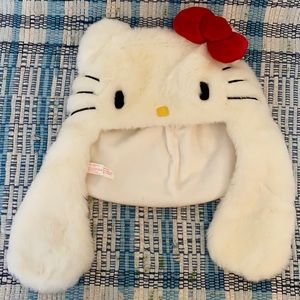 Hello Kitty Sanrio Plush Hat with Bow